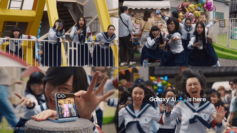 Galaxy Z Flip6：テレビCM 新しい学校のリーダーズ × ハンズフリー撮影もこんなに簡単