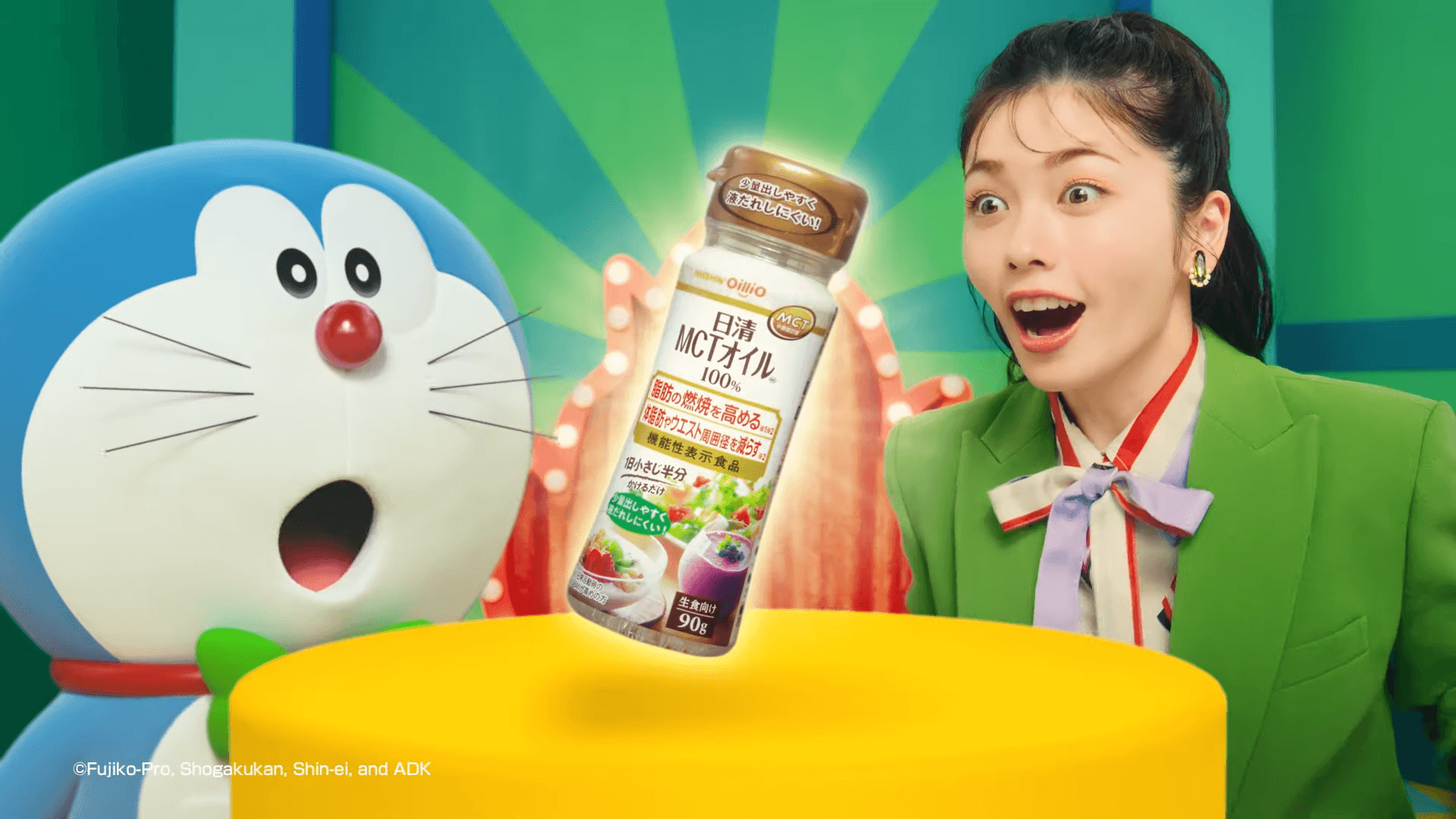 Nissin MCT Oil “Fat Burning SHOW” Edition Doraemon, Fuka Koshiba (1)