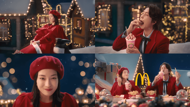 McCafé “Mac’s Strawberry Frappe” 30 seconds Suzu Hirose, Tomohisa Yamashita (1)
